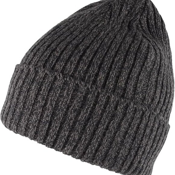Wool Winter Hat for Women or Men Beanie Knit Unisex Grey - Picture 1 of 3